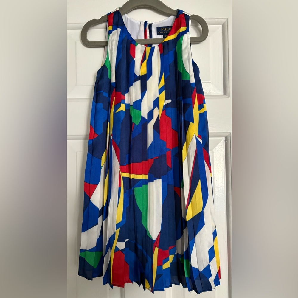 Polo Ralph Lauren sail pattern pleated dress 4T